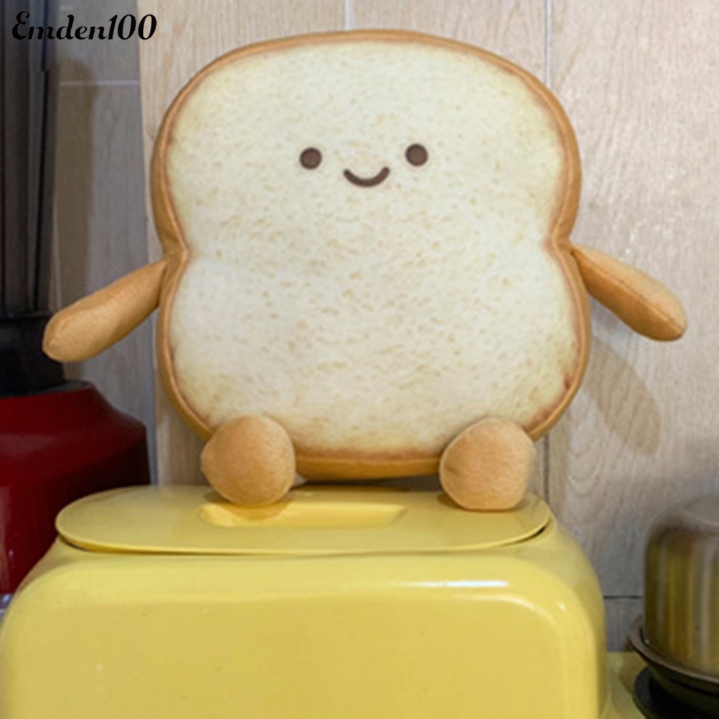 [EMDEN] Gối Ngủ Nhồi Bông Mềm Mại Hình Lát Bánh Mì Nướng Trang Trí Phòng Ngủ / Ghế