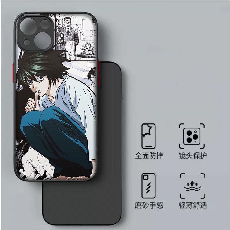 Ốp Điện Thoại Mềm In Hình Manga Death Note Cho iPhone 12 13 Plus 14 Pro Max