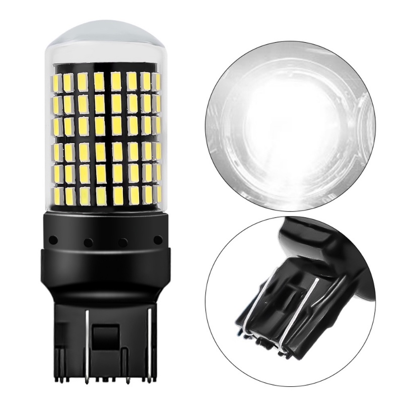Bóng Đèn LED Tín Hiệu Bằng Hợp Kim Nhôm Siêu Bền Chống Thấm Nước 12V 0.9A 7443 T20 Thay Thế Chuyên Dụng Cho Xe Hơi