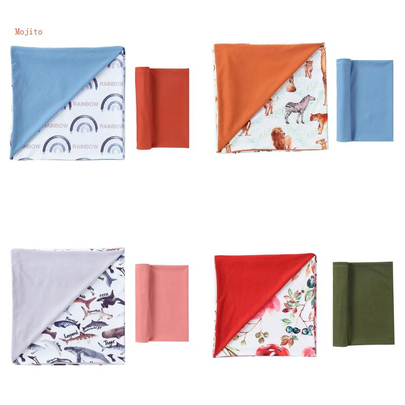 Chăn Cotton Hai Lớp Mềm Mại In Họa Tiết Xinh Xắn Dành Cho Bé