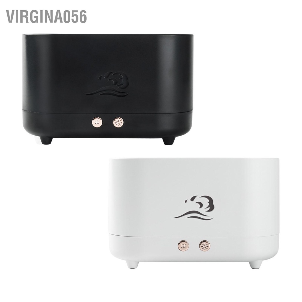 Virgina056 Máy khuếch tán hương thơm ngọn lửa Tự động tắt nguồn Ánh sáng thở đầy màu sắc Đèn yên tĩnh tạo độ ẩm nguyên tử hóa