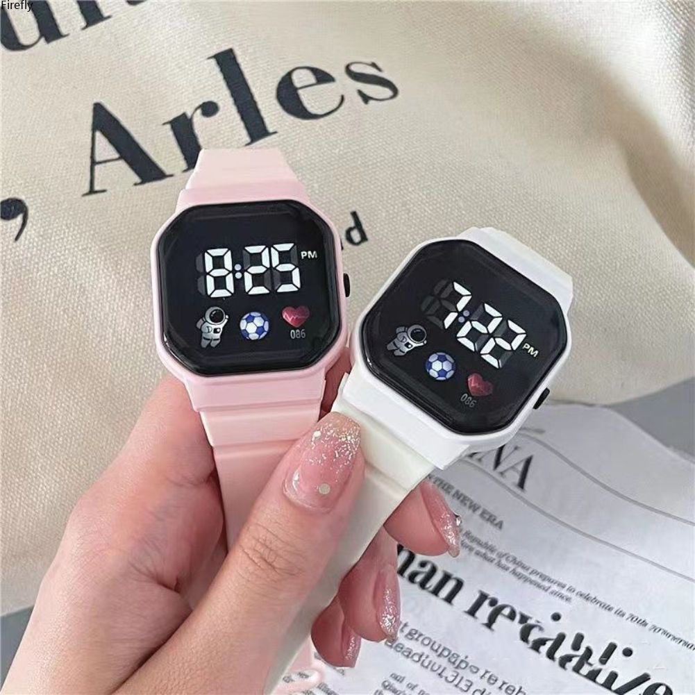 Coza  Đồng hồ kỹ thuật số Ins Thời trang đơn giản Đèn LED chống nước dành cho nam và nữ Đồng hồ đeo tay dành cho sinh viên dành cho trẻ em