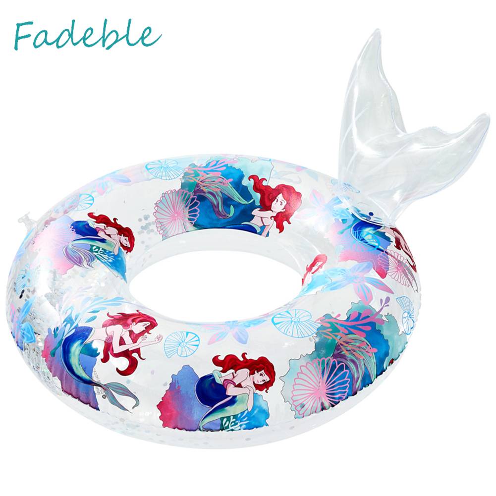 Phao Cứu Sinh PVC Đính Kim Sa Lấp Lánh Di Động Tiện Dụng Cho Bé