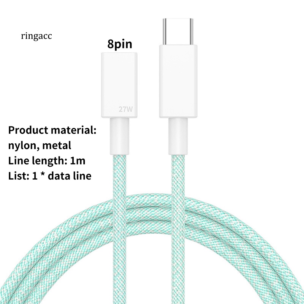 Dây Cáp Sạc PD 27W Type-C Sang 8Pin Cho iPhone