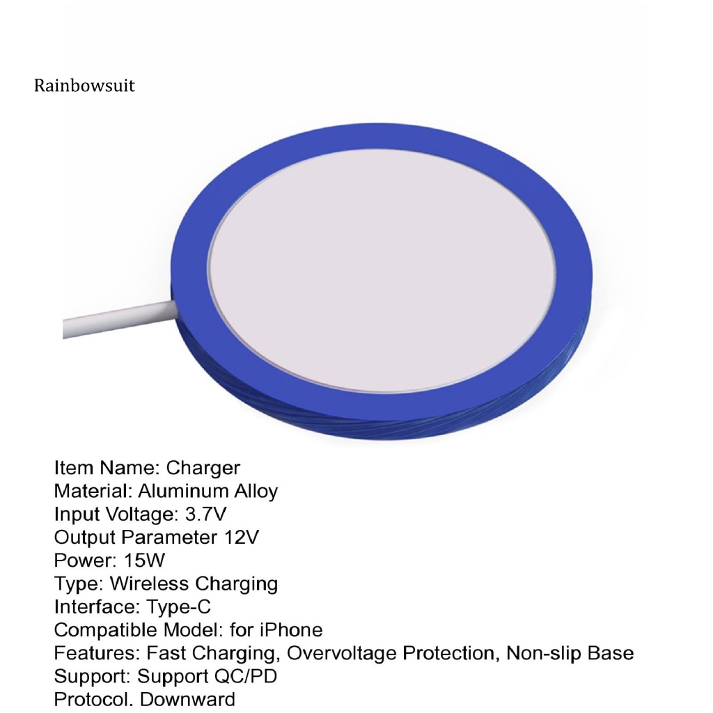 Đế Sạc Điện Thoại Không Dây Từ Tính An Toàn Chống Trượt Cho iPhone