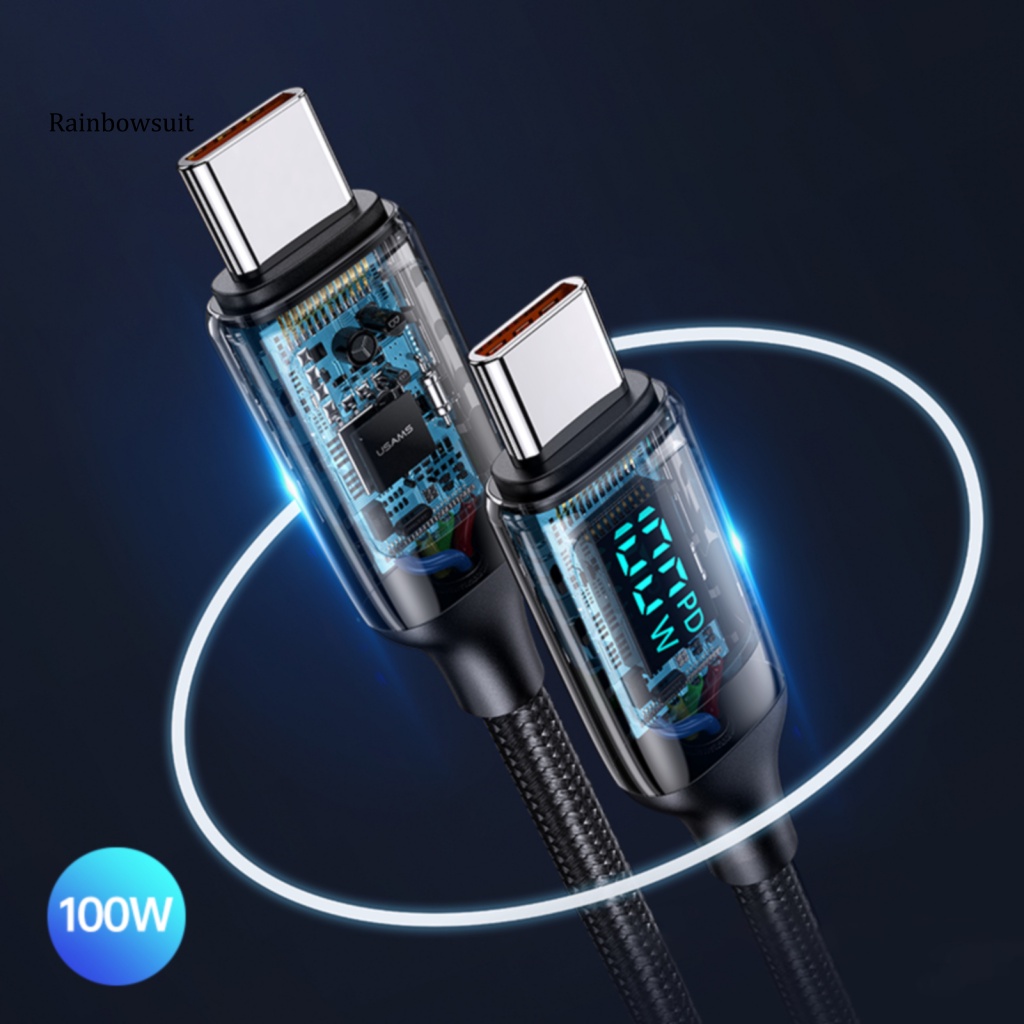 Cáp Sạc Nhanh PD 100W 120cm Bằng Hợp Kim Kẽm Chống Rối Cho Điện Thoại