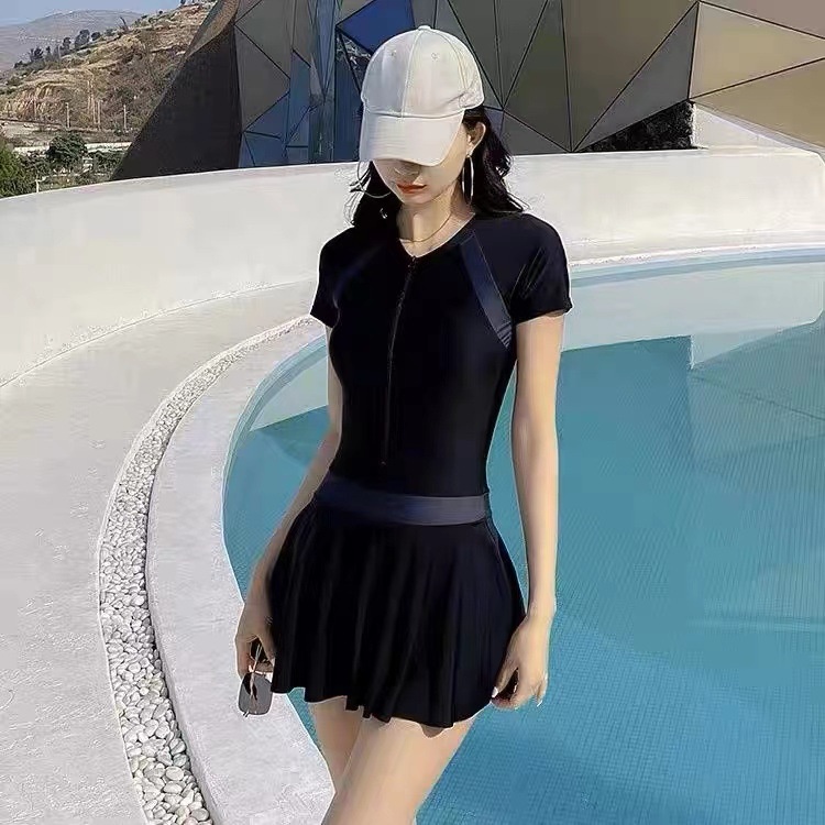 Bộ Đồ Bơi Một Mảnh Màu Sắc Tương Phản Có Đệm Ngực An Toàn Cho Nữ