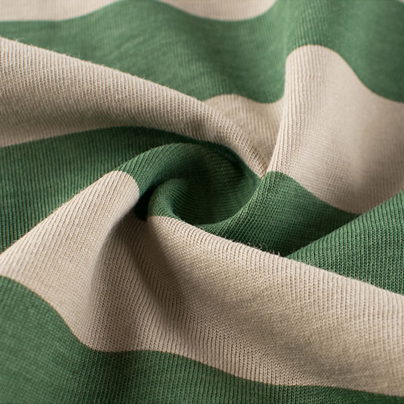 LJMOFA Áo Thun 100% Cotton Thoáng Khí Tay Ngắn Họa Tiết Kẻ Sọc Nhiều Màu Sắc Thời Trang Mùa Hè Cho Bé Trai Và Gái 1-10 Tuổi