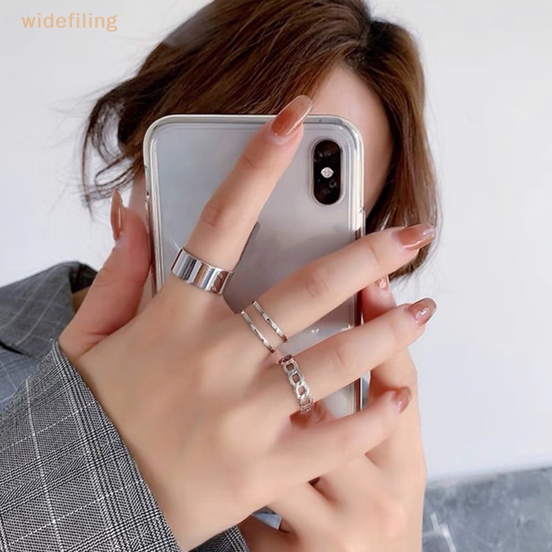 Bộ Nhẫn Hở Bằng Hợp Kim Phong Cách Hàn Quốc Thời Trang Cho Nữ