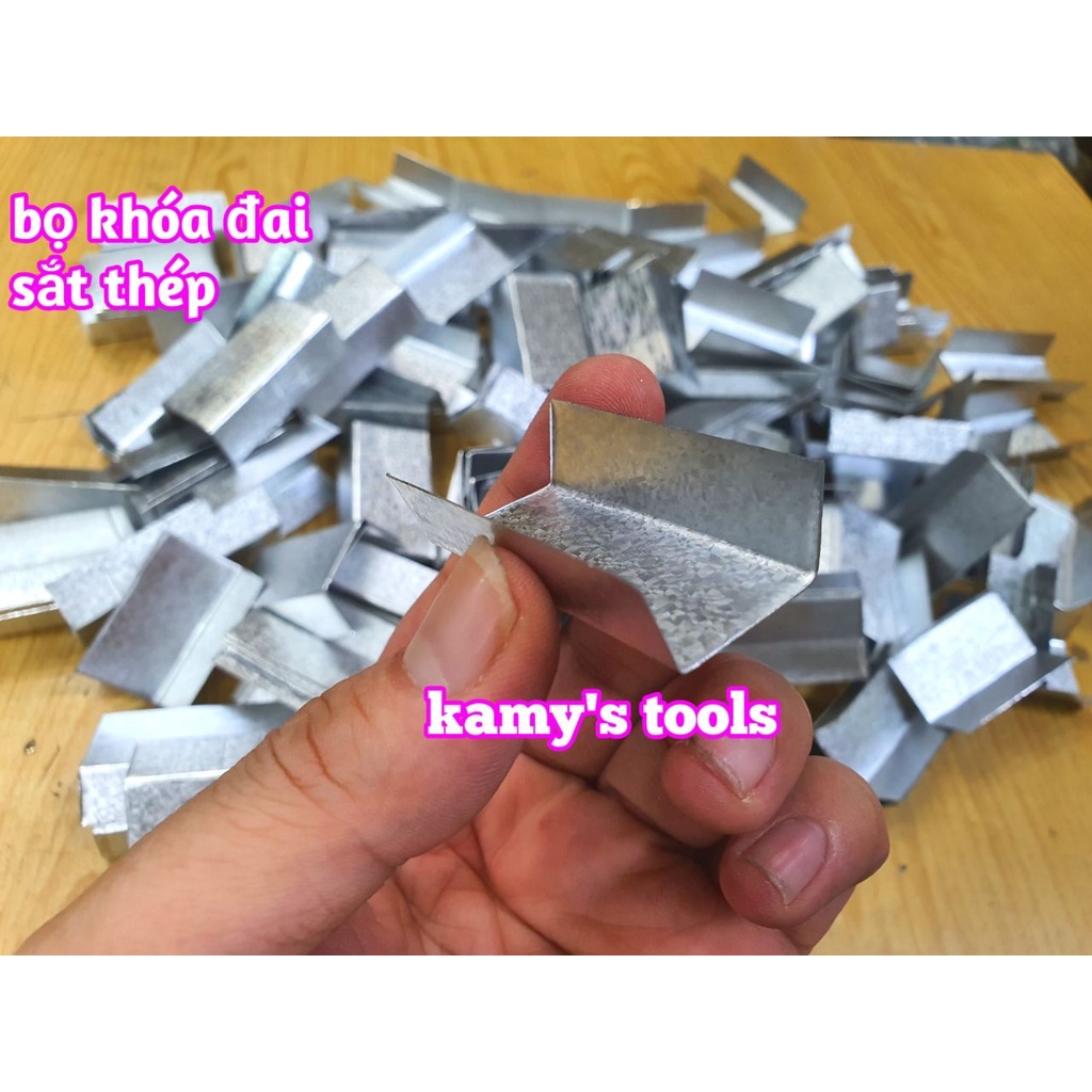 Khóa bọ sắt dùng cho dây đai sắt thép 16mm 19mm 32mm bán theo từng kg