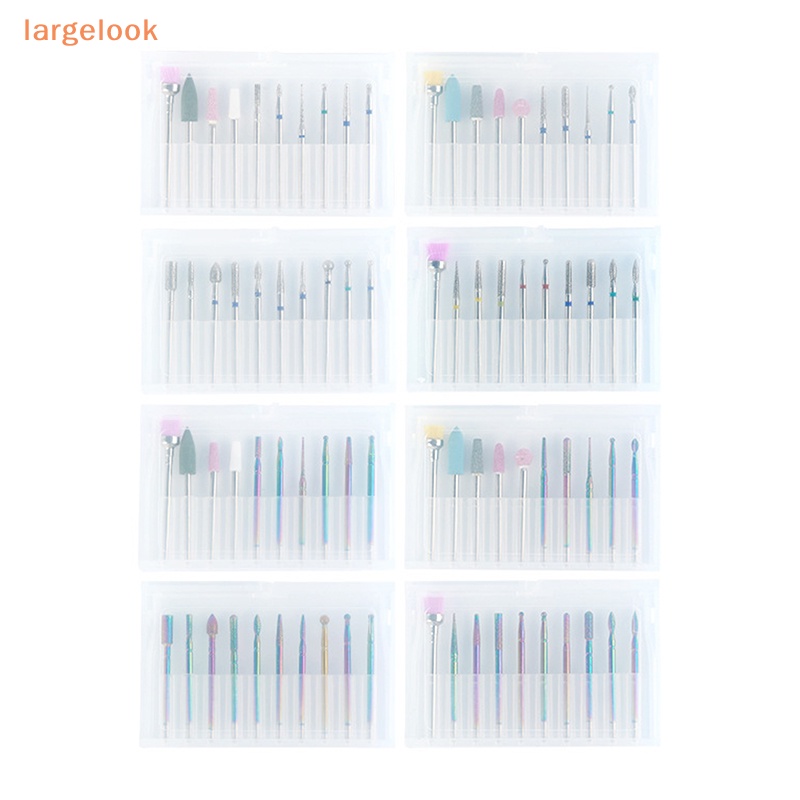 Set 10 Mũi Khoan Kim Cương Chuyên Dụng Cho Trang Trí Móng Tay