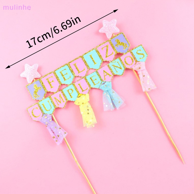 Topper Cắm Trang Trí Bánh Kem Hình Ngôi Sao Lấp Lánh DIY