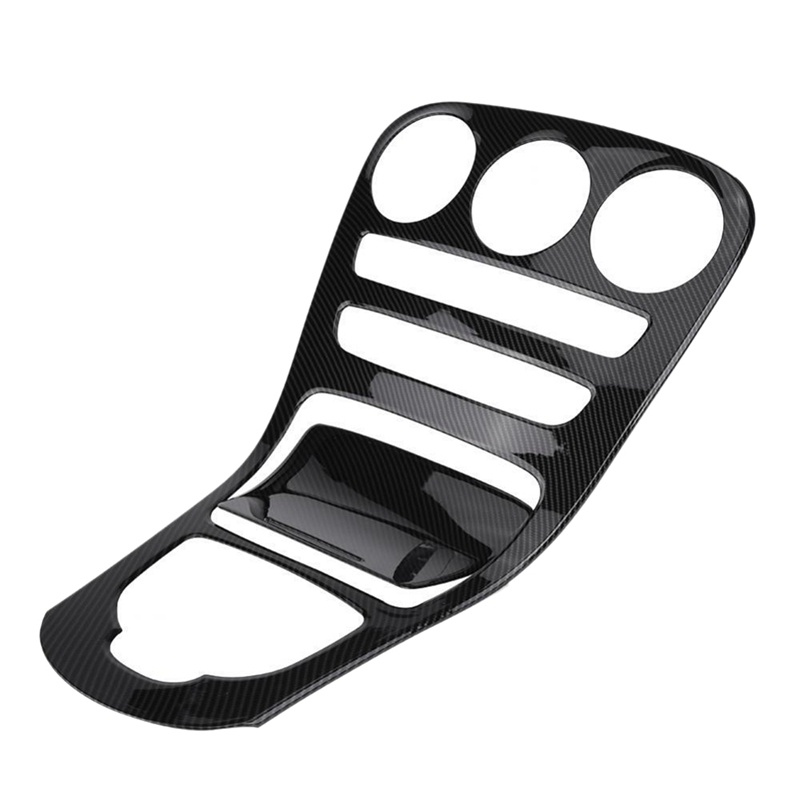 Ốp Bảng Điều Khiển Trung Tâm Bằng ABS In Họa Tiết Sợi Carbon Cho Mercedes Benz C Class W205 2015-18 GLC X253 2016-19