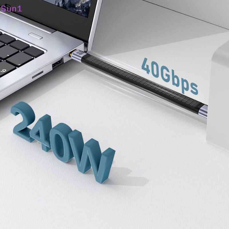 Cáp Sạc Nhanh 40Gbps E-Marker Chip PD 240W USB C Sang Type C USB4 Cho Laptop