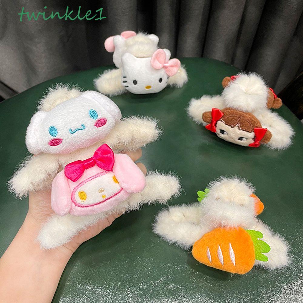 TWINKLE Kẹp Tóc Hình Chân Mèo / Cà Rốt / Nơ Dễ Thương Cho Nữ Giá Đỡ