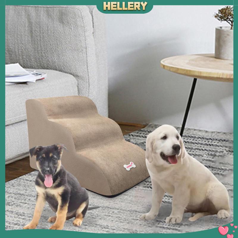 Bậc Thang Leo 3 Bậc Mềm Mại Chống Trượt Có Thể Tháo Rời Cho Thú Cưng