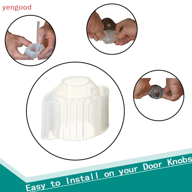 Miếng Đệm Silicon Dày Dặn Mềm Mại Bọc Khóa Cửa Chống Va Chạm Chống Bụi Bảo Vệ An Toàn