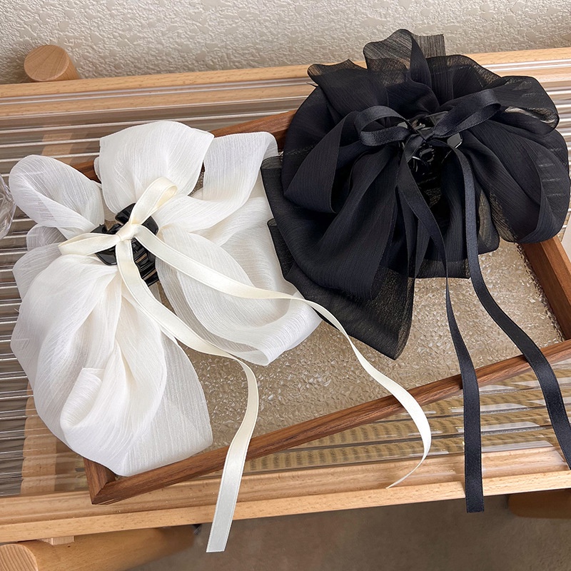 Kẹp Tóc Đính Nơ Ruy Băng Thời Trang Hàn Quốc