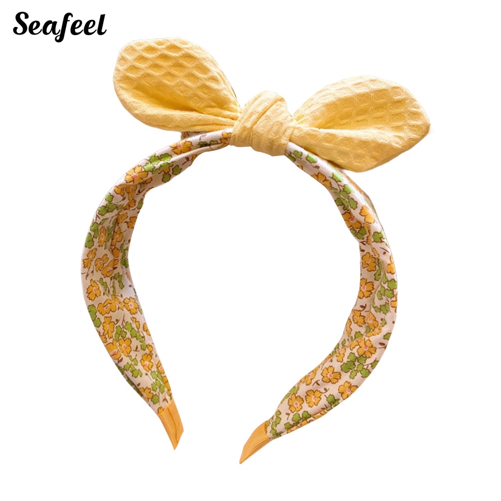 Băng Đô Cài Tóc Bản Rộng Chống Trượt Màu Sắc Tương Phản Cho Nữ