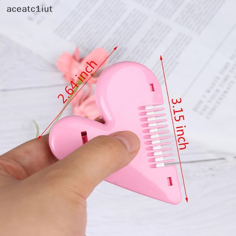 Tông đơ cắt tóc mini màu hồng mới lược cắt tóc hình trái tim tình yêu có lưỡi dao mới