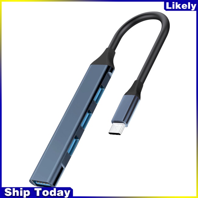 Bộ Chia 4 Cổng USB 3.0 2.0 USB 3.0 Type-C Cho Laptop