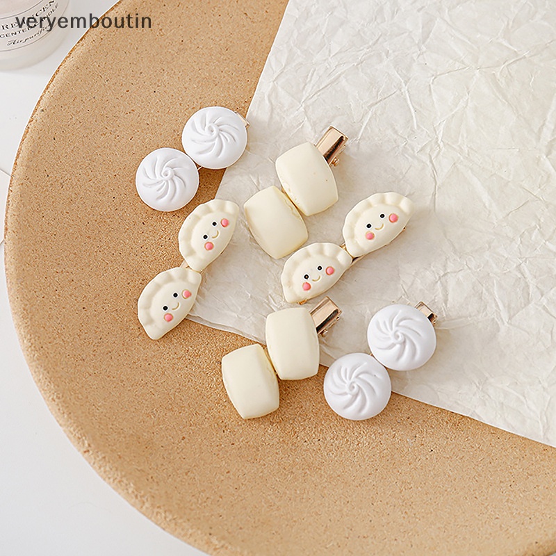 Kẹp Tóc Nữ Hình Bánh Bao Hấp Nhỏ Nhắn Dễ Thương Phong Cách Hàn Quốc