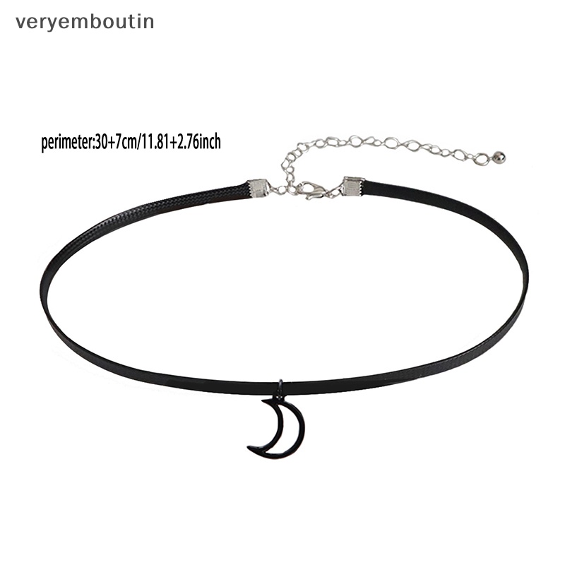 Vòng Cổ Choker Da PU Màu Đen Phong Cách Gothic Cho Nữ