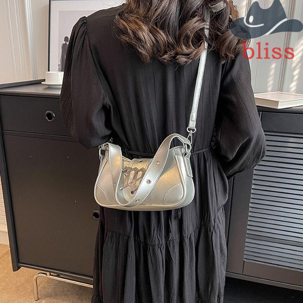 BLISS Túi Đeo Dưới Cánh Tay Bằng Da PU Sức Chứa Lớn Chống Nước Phong Cách Ins Cổ Điển Cho Nữ / Nữ