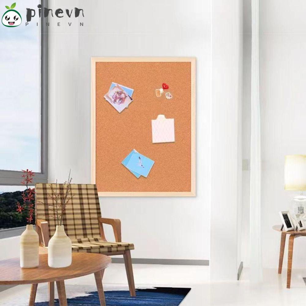 PINEVN Bảng Gỗ Bần Nhắc Nhở Một Mặt Treo Trưng Bày Cho Văn Phòng