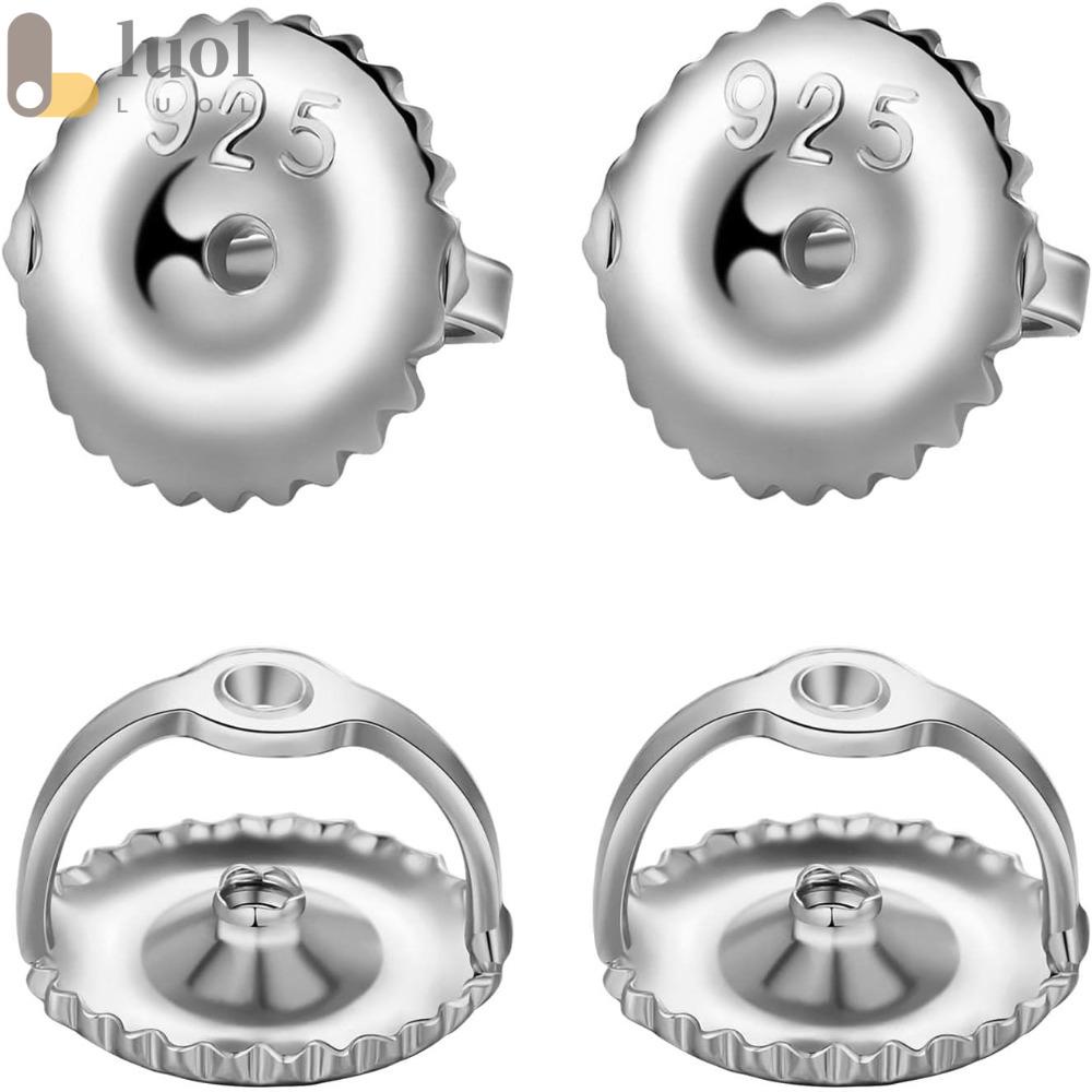 LUOL Bông Tai Đinh Ốc 5mm Thay Thế Cho Bông Tai Sau Lưng Không Gây Dị Ứng