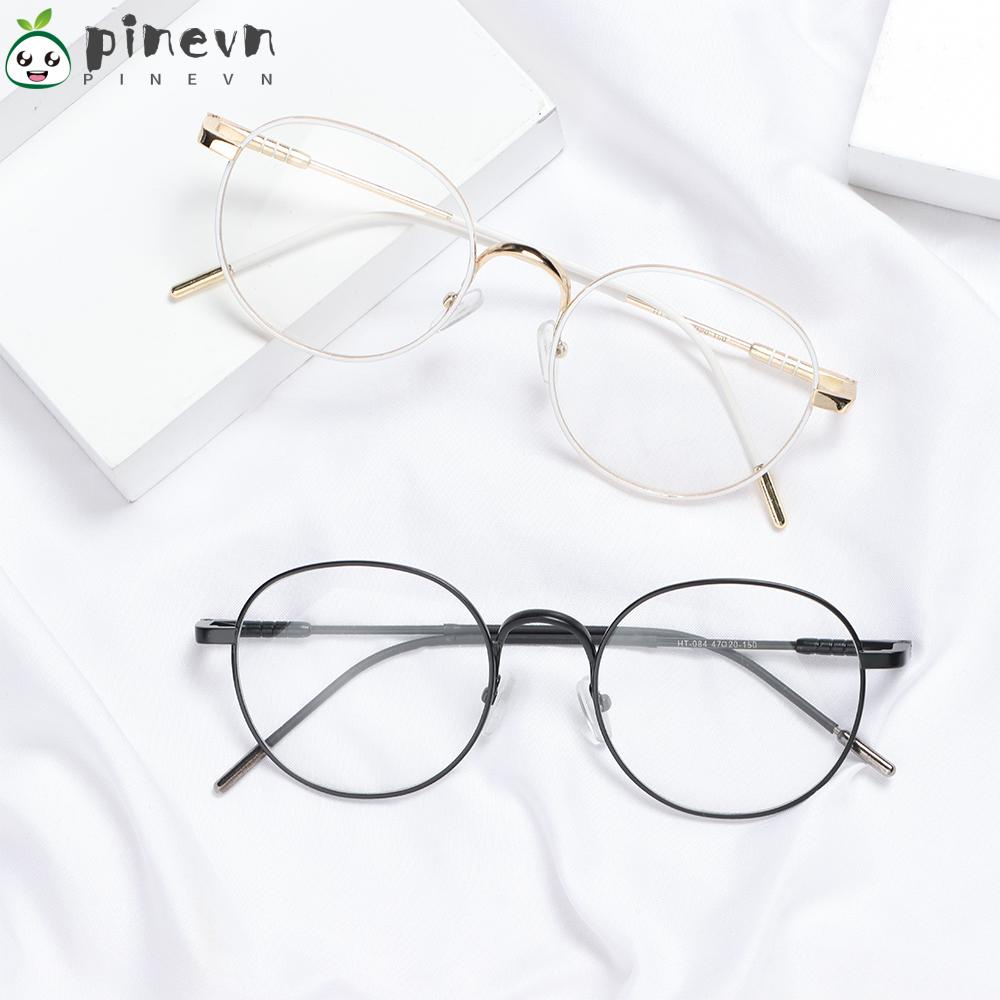 PINEVN Kính Mát Gọng Kim Loại Siêu Nhẹ Phong Cách Vintage Thời Trang Cho Nam Nữ