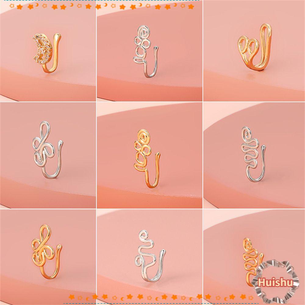 HS Khuyên Mũi Kiểu Châu Phi Đính Pha Lê Thời Trang