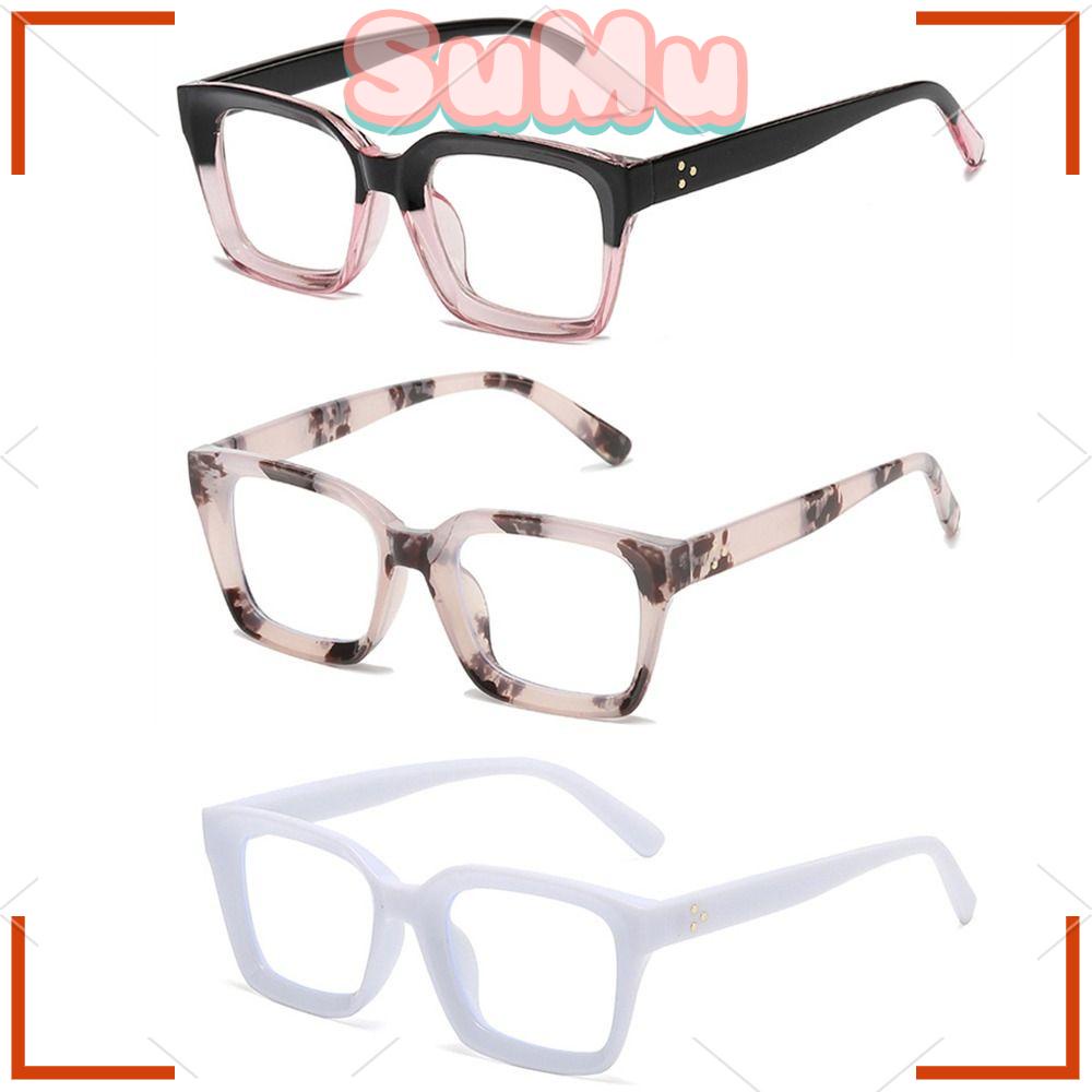 SUMU Mắt Kính Gọng Vuông Chống Tia UV Siêu Nhẹ Màu Sắc Đơn Giản Dành Cho Nam