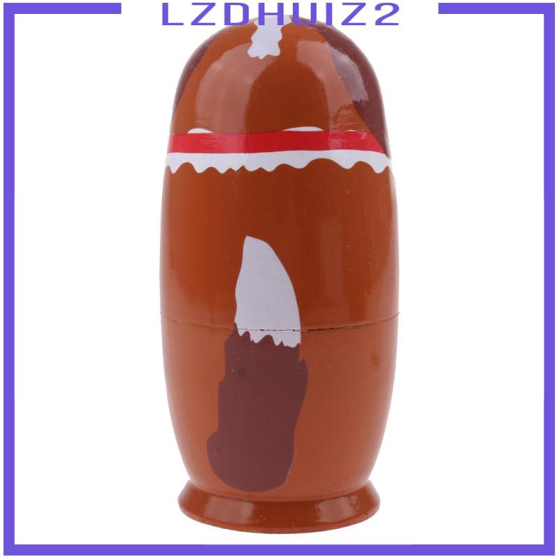 Bộ 5 Búp Bê Nga Matryoshka Bằng Gỗ Dễ Thương
