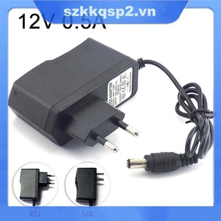 Dây Nguồn AC - DC 100-240V Cho Camera 12V 0.5A 500mA 5.5mmx2.1mm US / EU / AU