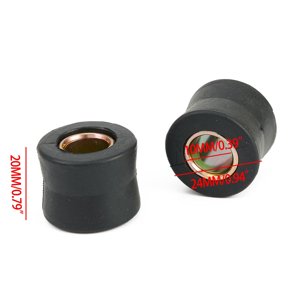 Set 6 Vòng Cao Su Đen 20mm Giảm Xóc Cho Xe Máy