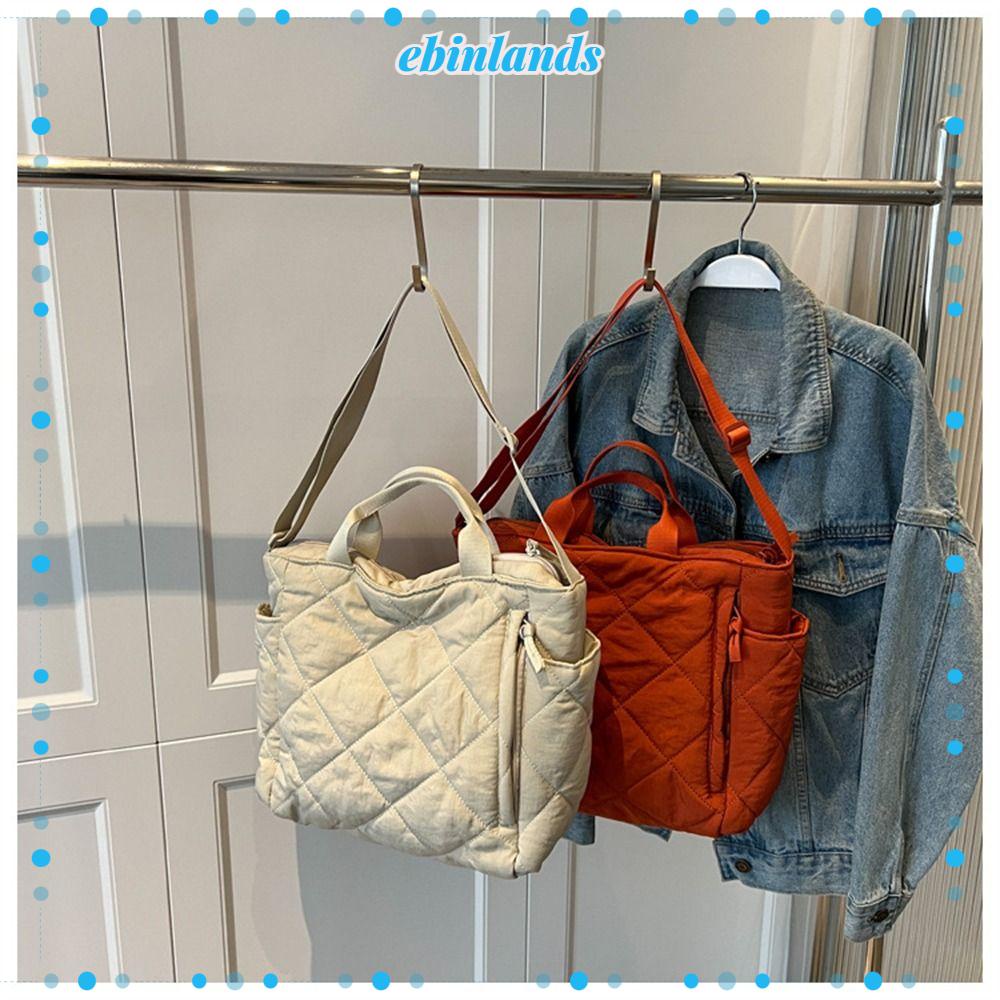 EBINLANDS Túi Đeo Chéo Vai Sức Chứa Lớn Bằng Vải Cotton Thời Trang Dành Cho Nữ