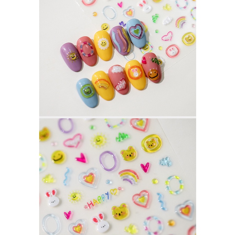 Sticker Dán Móng Tay Thủ Công 5d m119