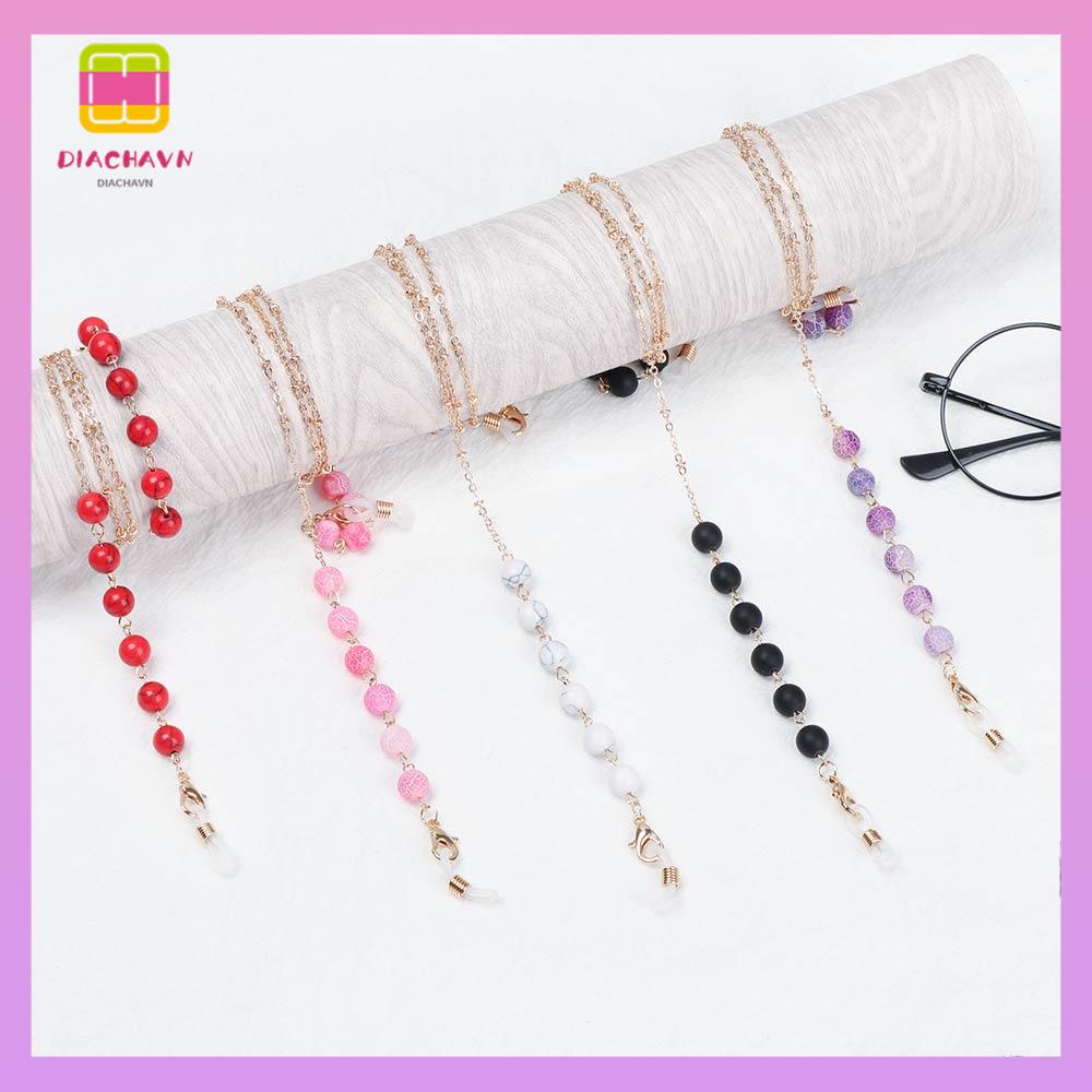 DIACHAVN Giá Đỡ Mắt Kính Gắn Hạt Pha Lê Chống Trượt Tiện Dụng