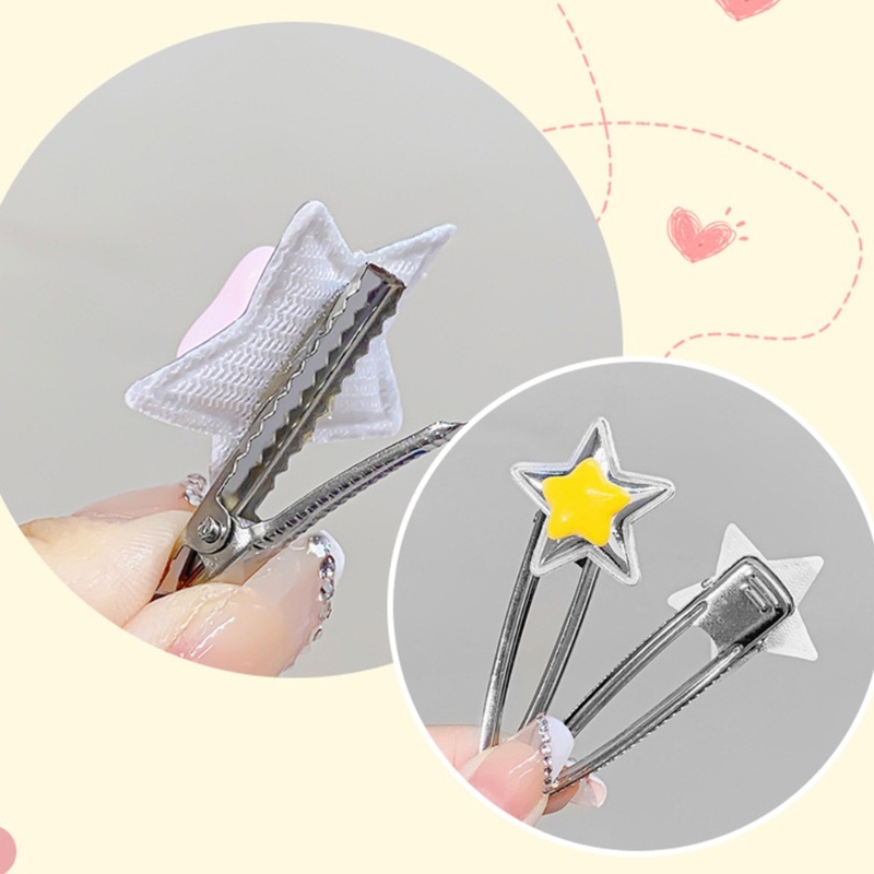 Kẹp Tóc Hình Ngôi Sao Màu Sắc Kẹo Ngọt Dành Cho Tuổi Teen