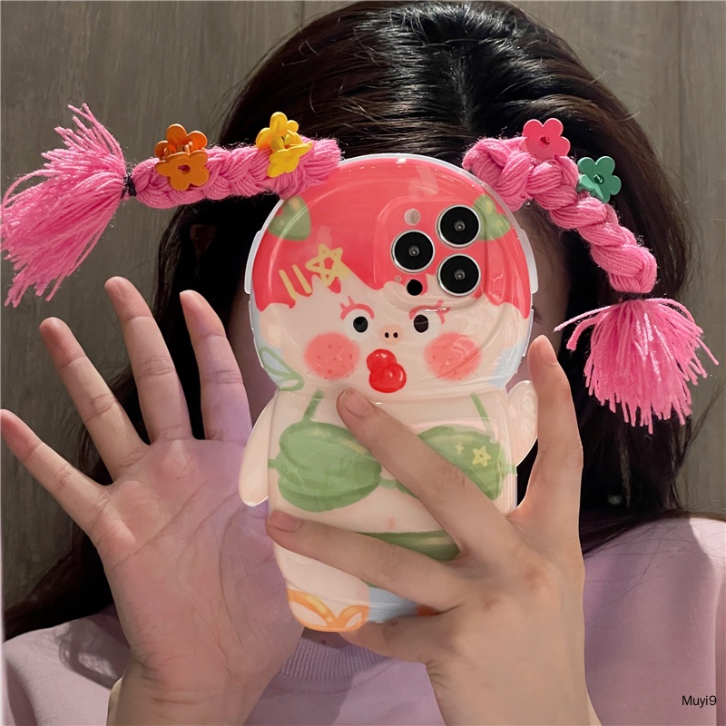 Ốp Điện Thoại Mềm Chống Rơi Họa Tiết Hoạt Hình Vui Nhộn Cho IPhone14ProMax 13ProMax 12 Pro MAX / 11 14 / 13Pro