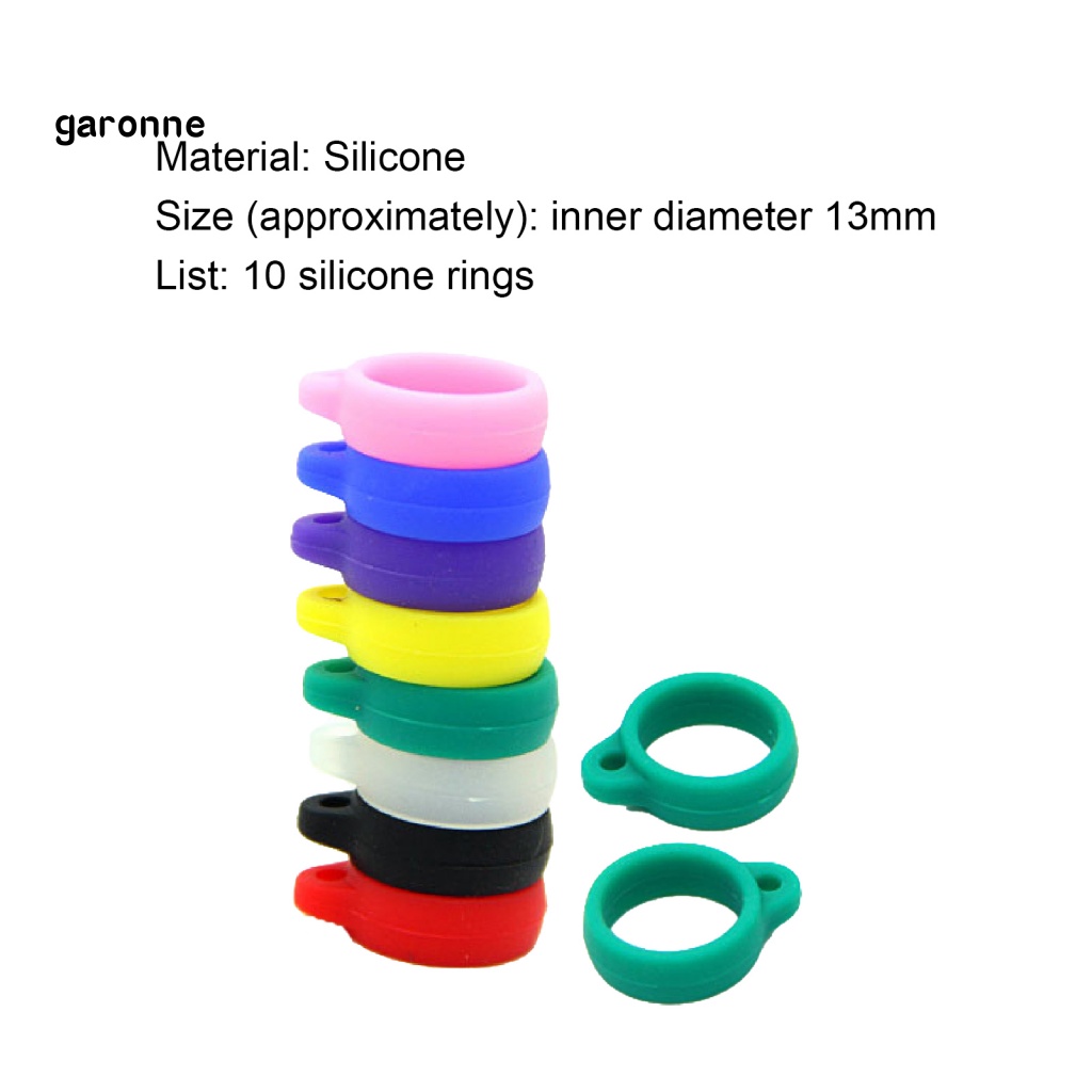 Set 10 Vòng Silicon Co Giãn Bảo Vệ Dây Đeo Chống Thất Lạc Cho E-Cigarette