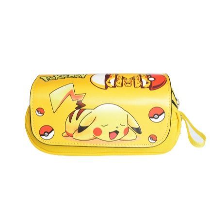 Túi Pokemon túi đựng đồ dùng học tập bằng da cao cấp , Nhiều hình nhân vật đa dạng khác nhau, đồ học sinh