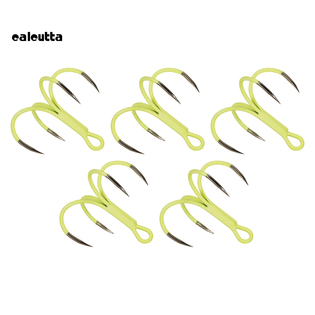 Hộp 5 Lưỡi Câu Cá Mini Bằng Thép Carbon Phát Quang