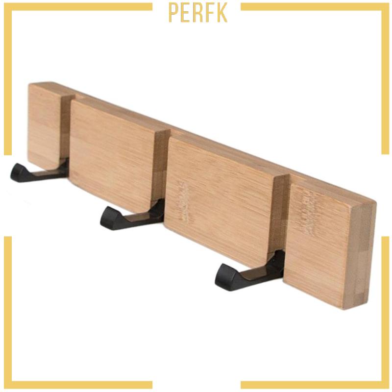 Móc Gỗ Treo Đồ Gắn Tường Gấp Gọn Tiện Lợi