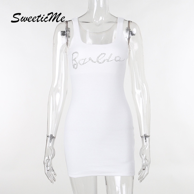 Đầm Cổ Chữ U Lưng Thấp Màu Trơn Thời Trang Mới 2023 Dành Cho Nữ