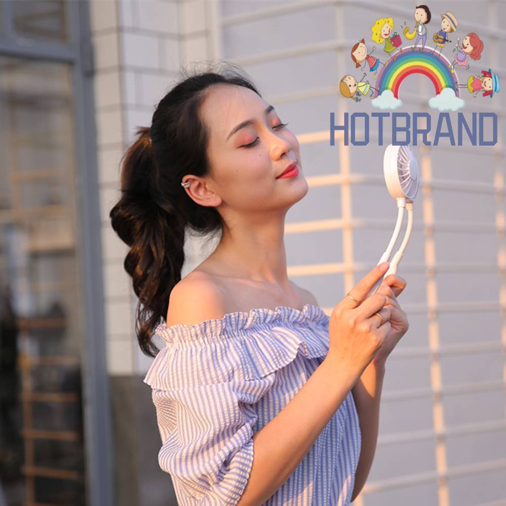 Quạt Làm Mát Đeo Cổ 1200mAh USB Thoải Mái Rảnh Tay