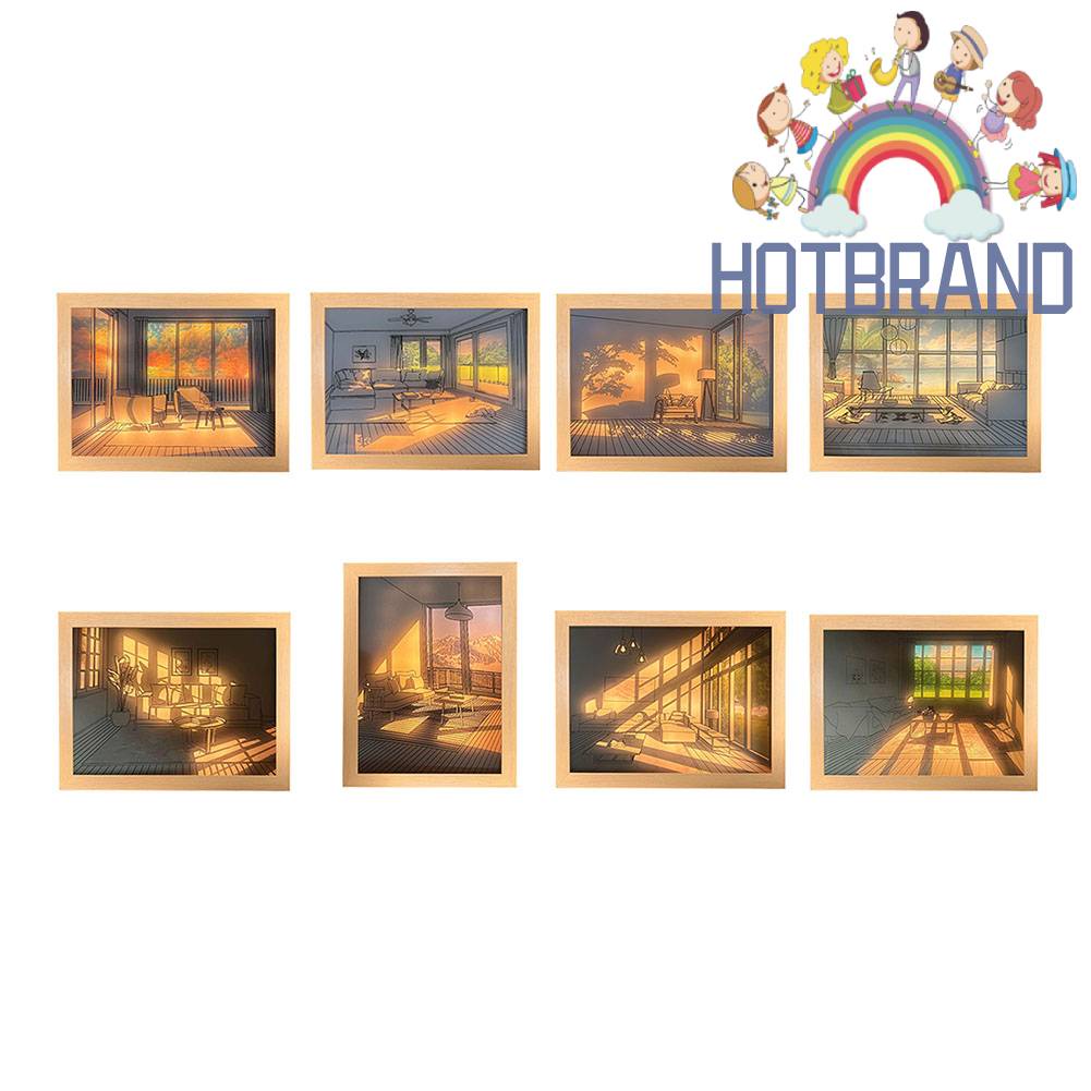 Khung Ảnh Bằng Acrylic Có Đèn LED Độc Đáo Trang Trí Nhà Cửa