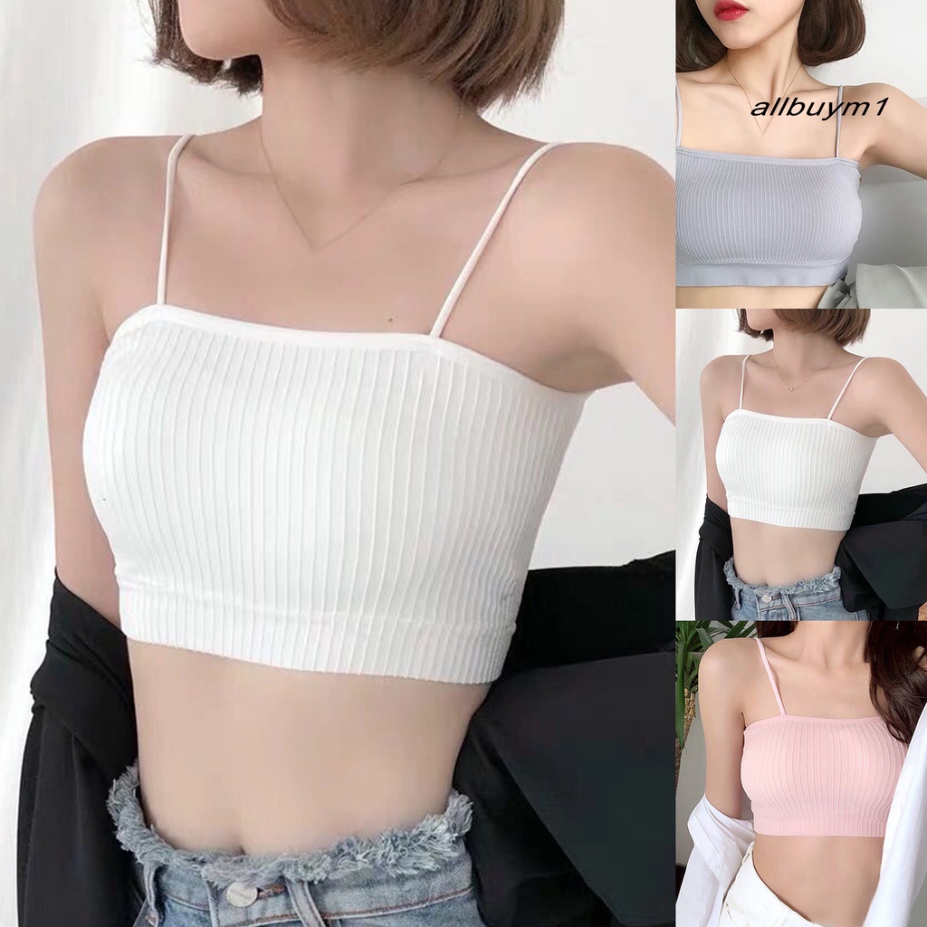 Áo Lót Ống Hai Dây Có Mút Đệm Quyến Rũ Dành Cho Nữ