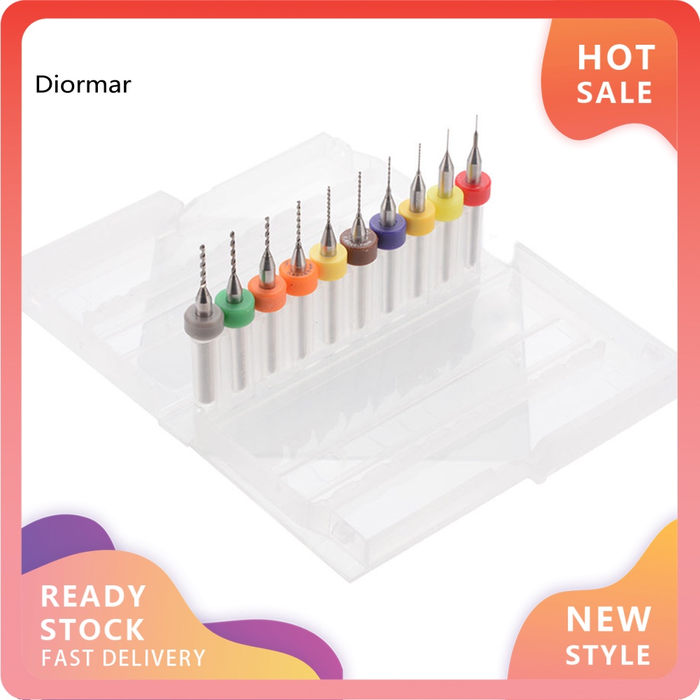 Set 10 Mũi Khoan 01-10mm Cho Máy In 3D MK7 MK8 RepRap